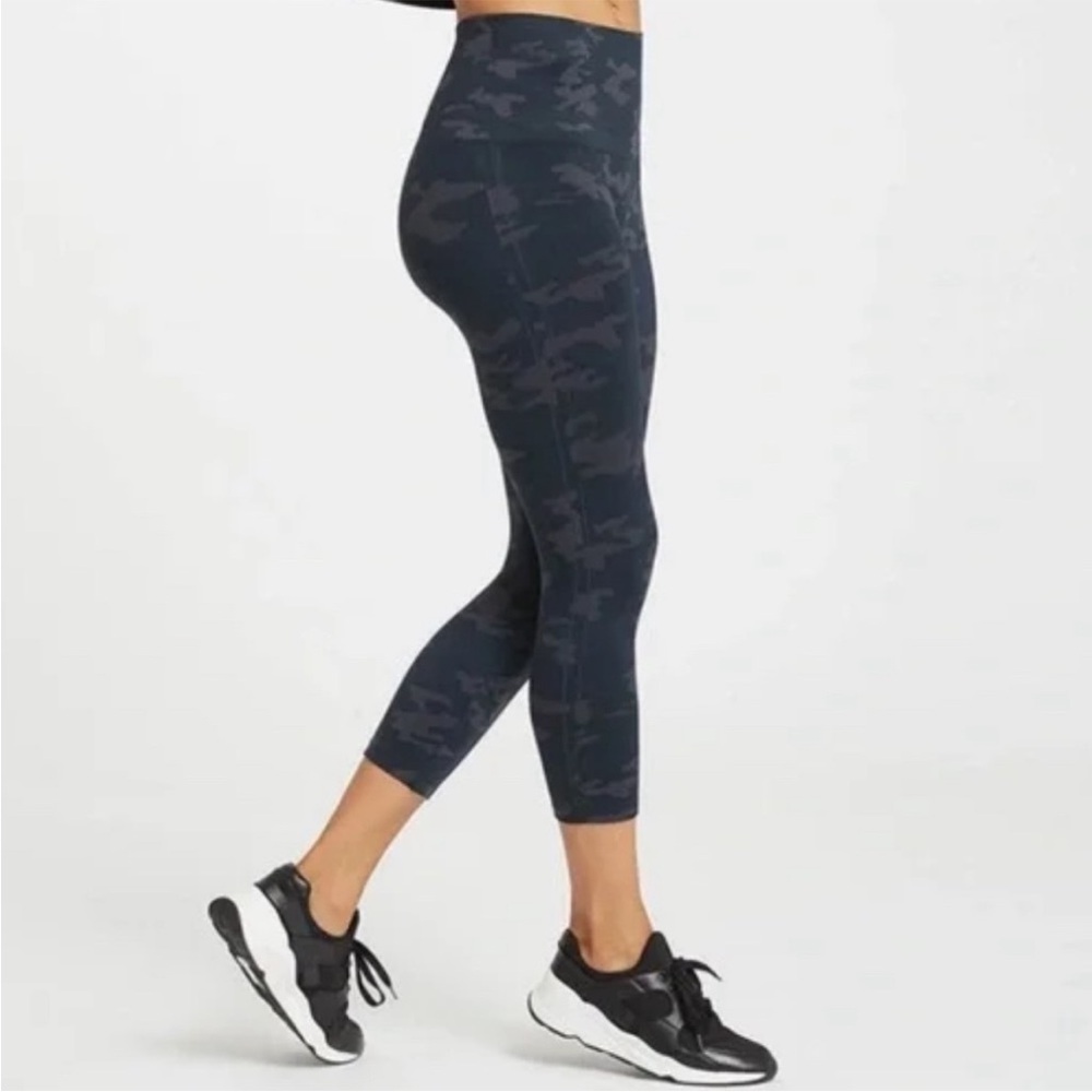 SPANX Black Camo High-Waist 7/8 Leggings